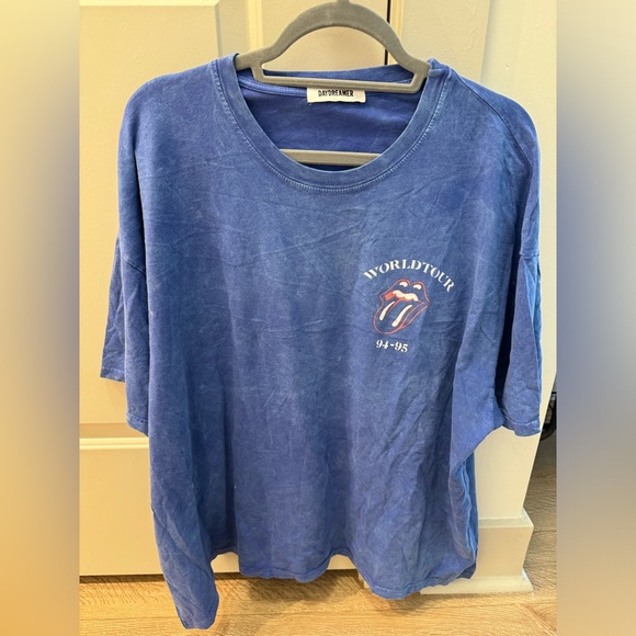 Daydreamer The Rolling Stones One Size Blue Graphic Top. 💙⚡️ - Picture 2 of 5